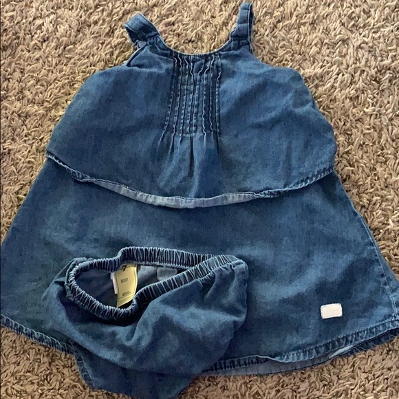 Baby denim dress & bloomers - Picture 1 of 1